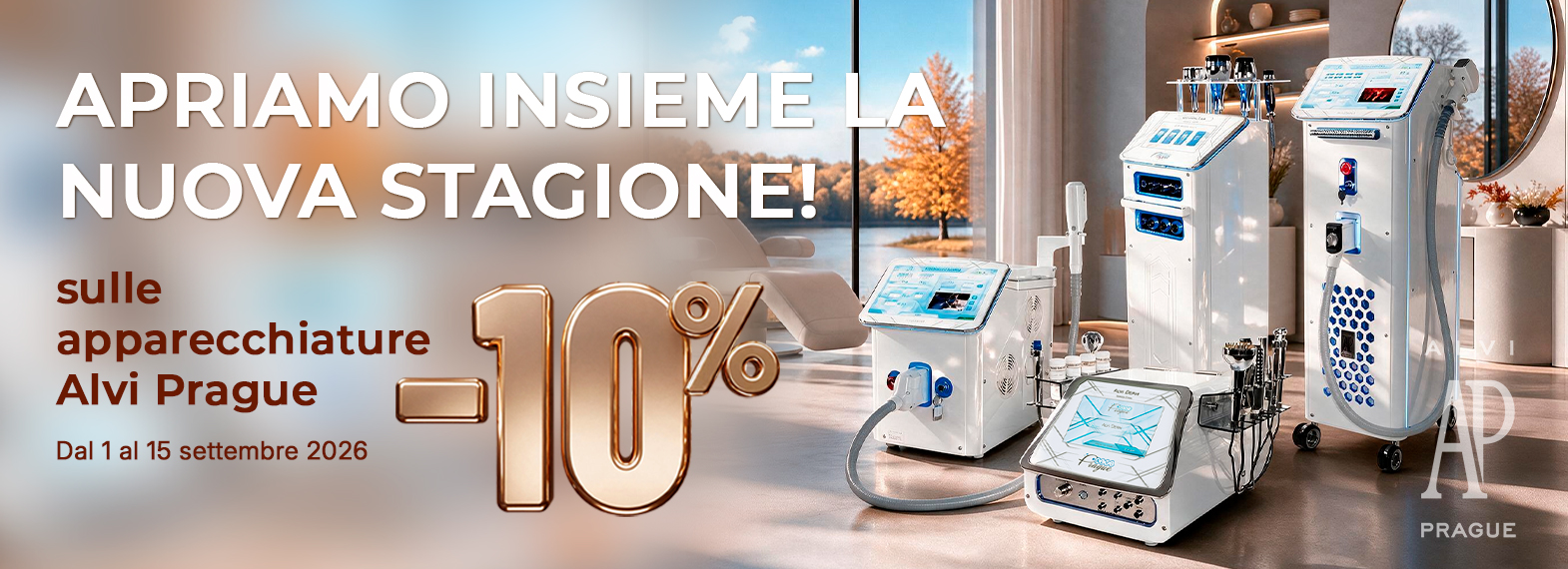 10%  sulle apparecchiature Alvi Prague