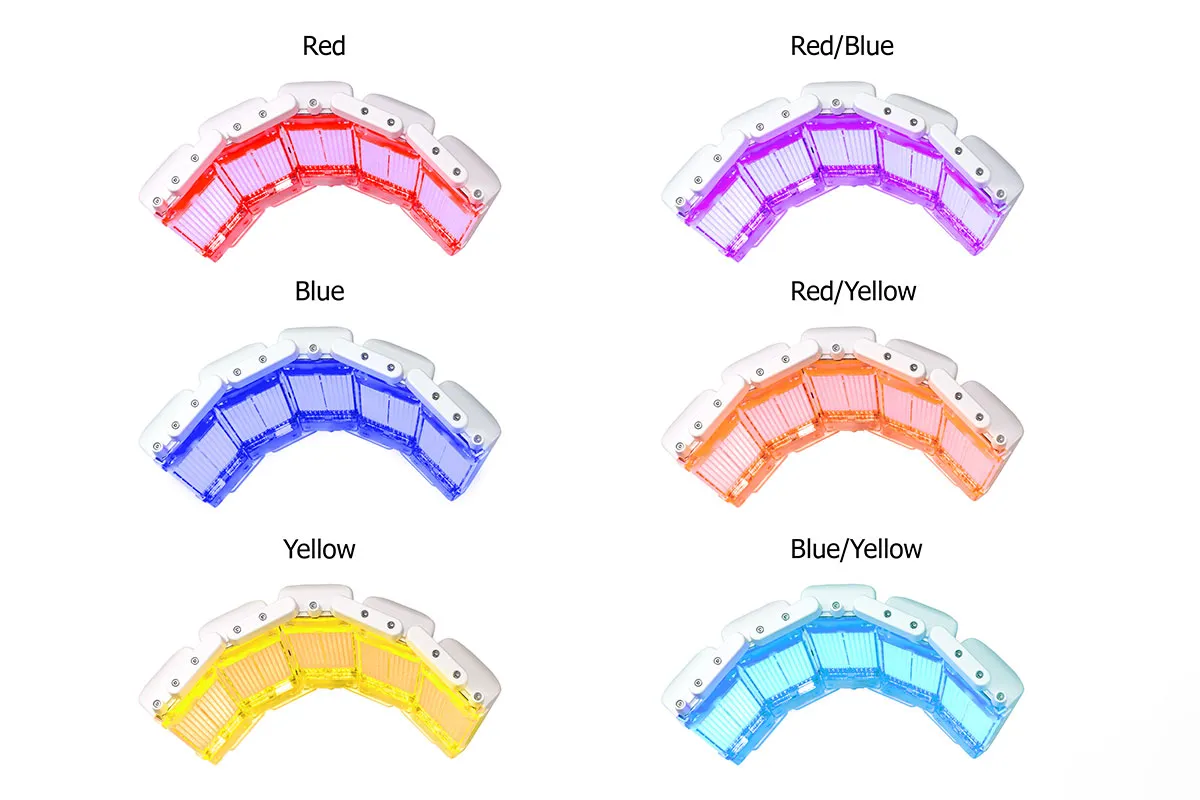 terapia della luce per il viso come procedura strumentale di supporto