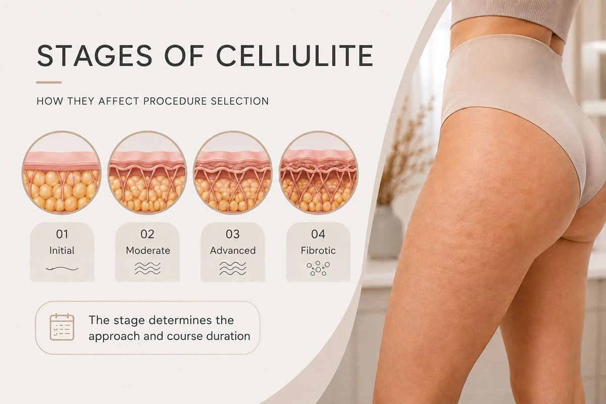 stadi della cellulite e come influenzano la scelta dei trattamenti